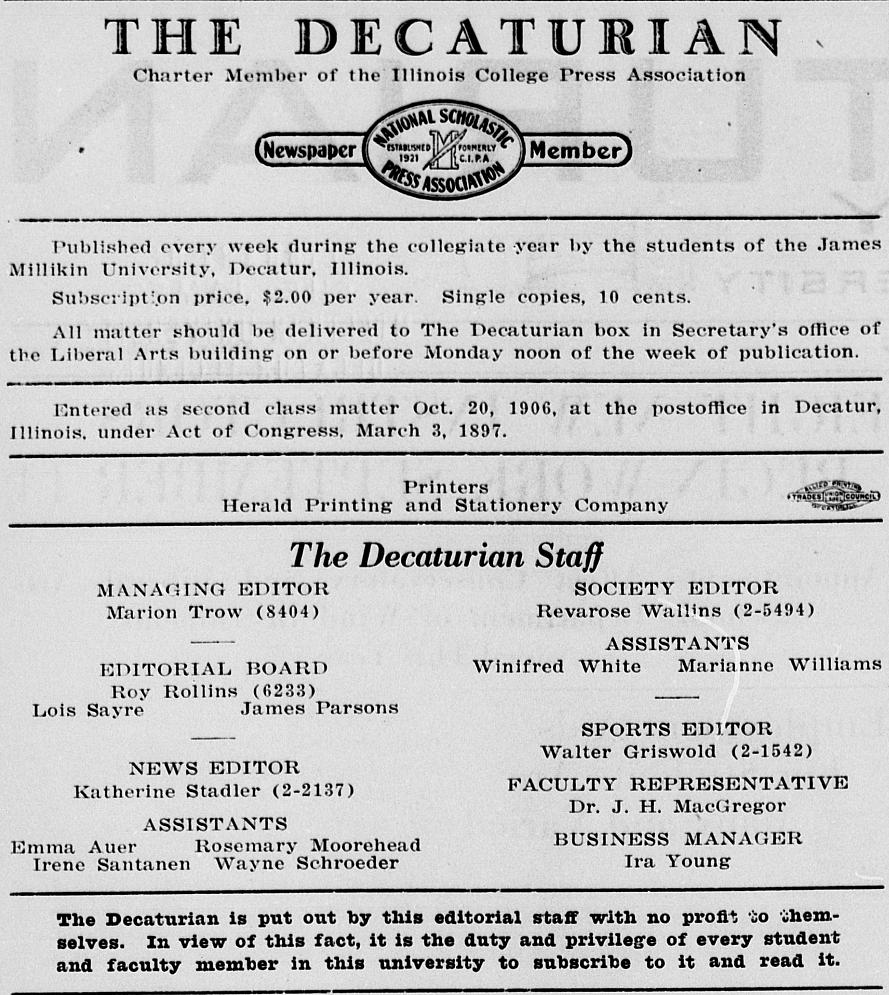 The Decaturian August 22, 1932