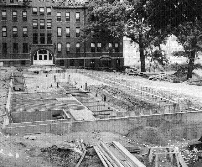 Foundation of Walker Hall