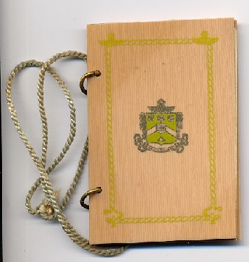 1926 Delta Sigma Phi dance card