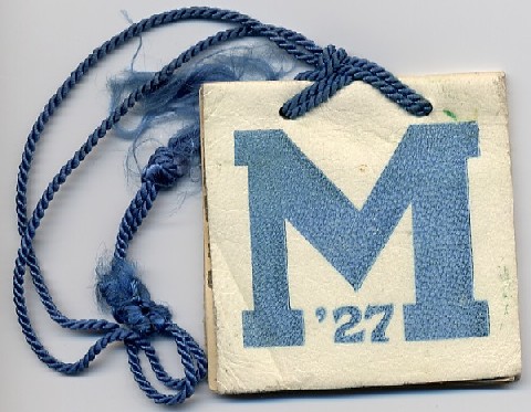 1927 Senior Ball dance card