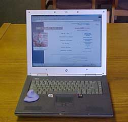 photo of Peep using laptop