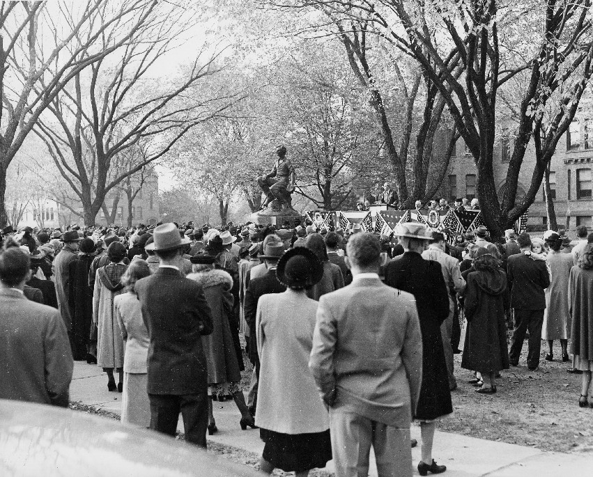 Dedication of Lincoln Statue October 24, 1948