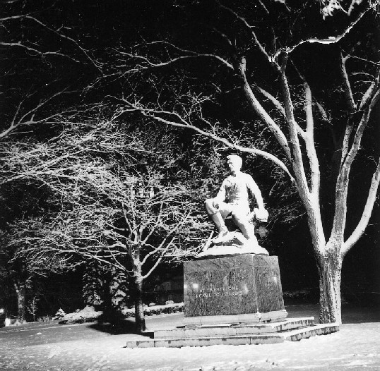 Night  image of statue
