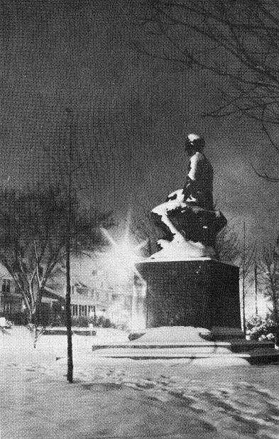1964 Millidek yearbook image of statue