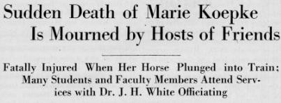Headline from 12 February 1931 Decaturian (p1)