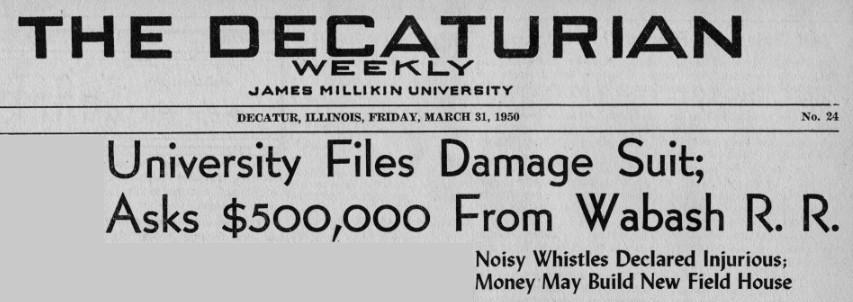 Headline from 31 March 1950