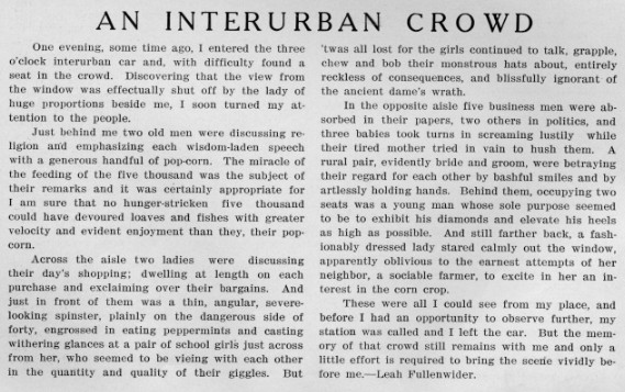 Article from January 1910 Decaturian