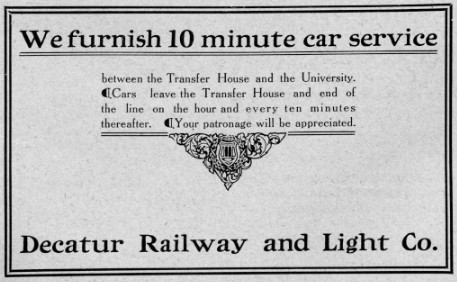 Advertisement from October 1909 Decaturian (p29)