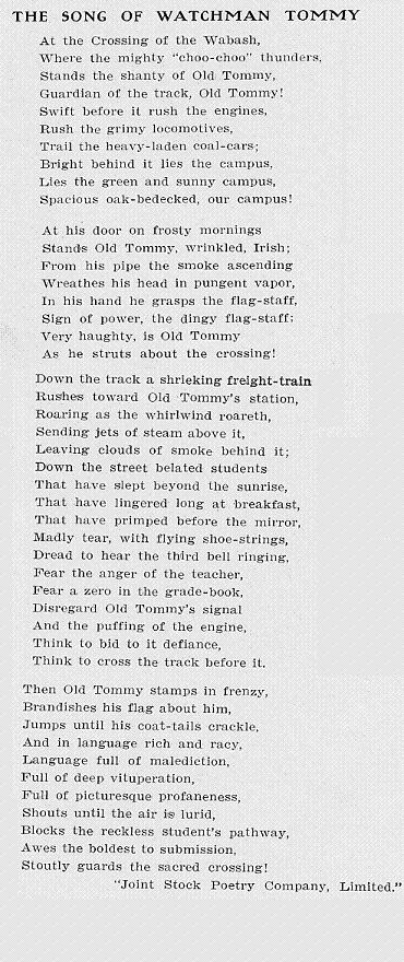 Song of Watchman Tommy