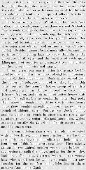 Editorial from February 1905 Decaturian (p8)