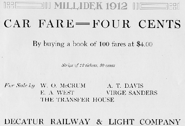 Advertisement from 1912 Millidek