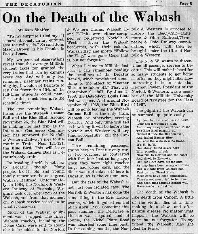 Article “On the Death of the Wabash”