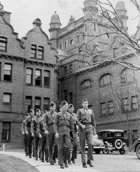 Cadets lined up