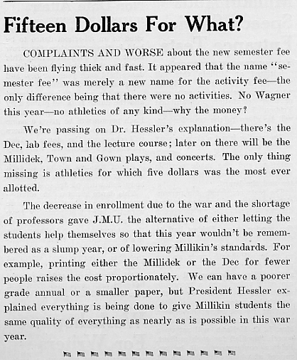 Fifteen dollars for what, September 1943 Decaturian