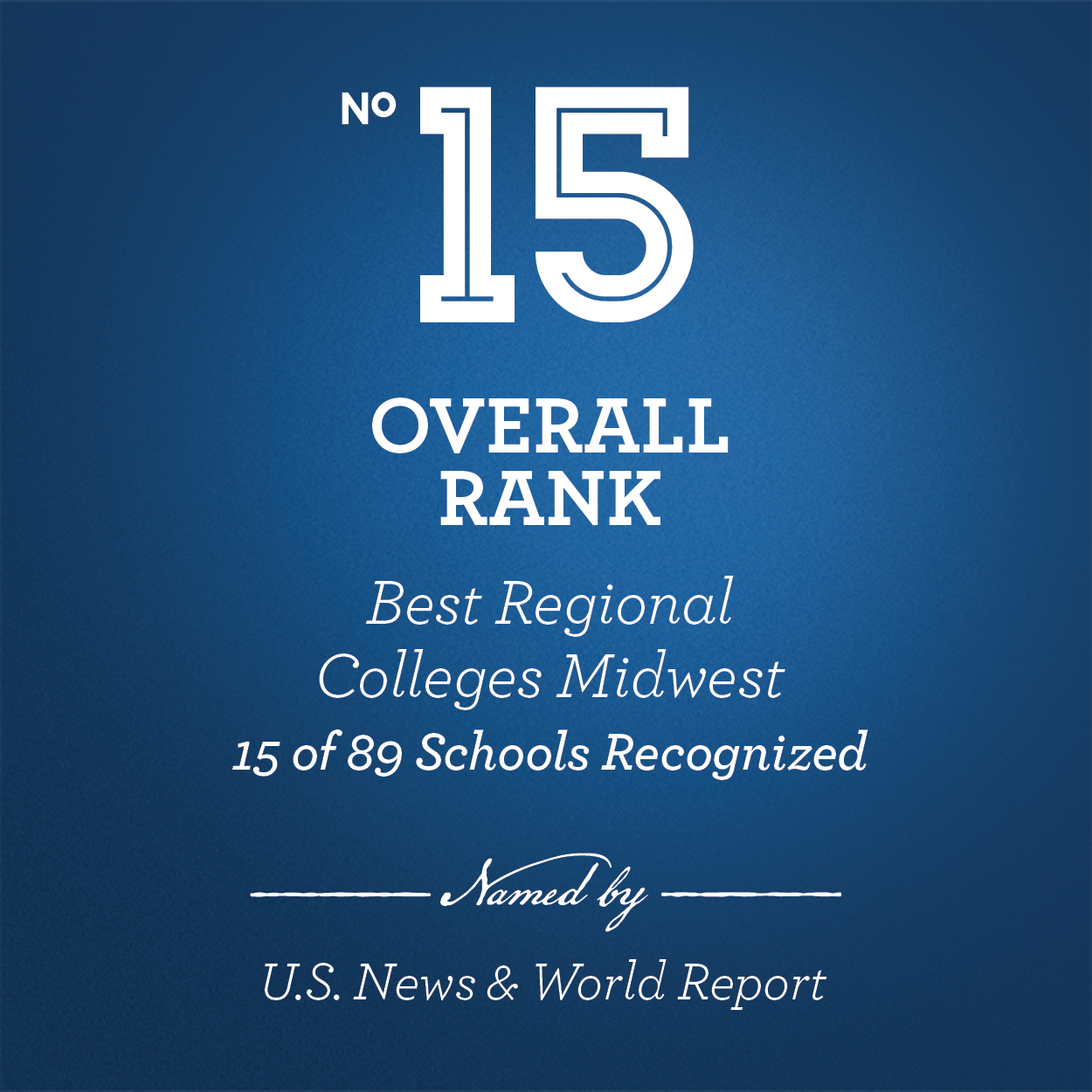 number 15 overall best regional midwest college