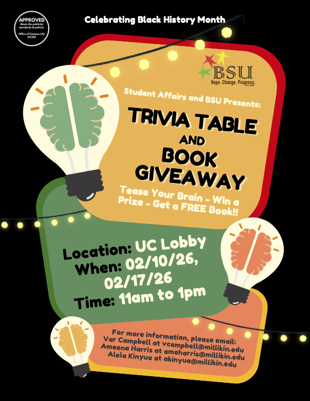 trivia table and book giveaway