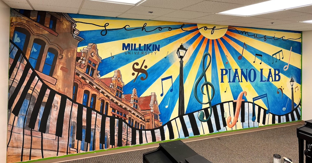 piano lab mural