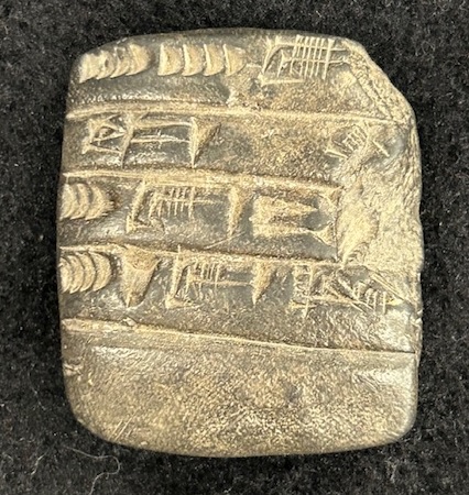 Cuneiform tablet 4, side A
