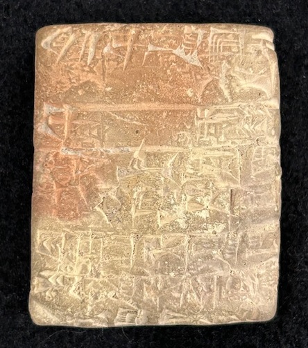 Cuneiform tablet 7, side A