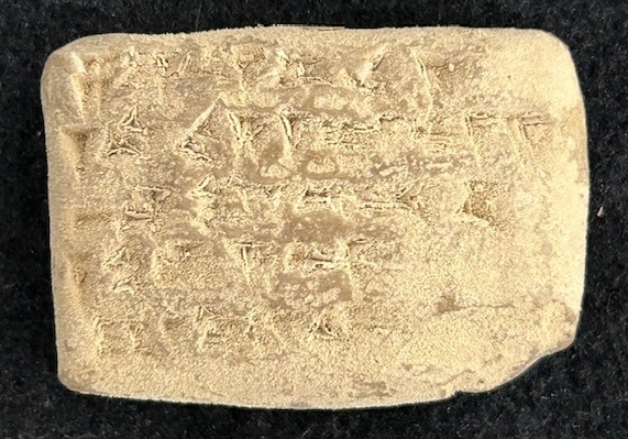 Cuneiform tablet 9, side A