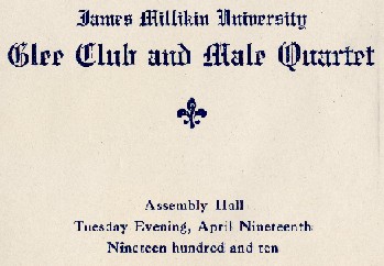 glee club and male quartet