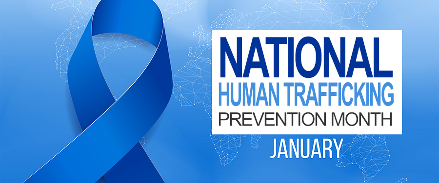 Human Trafficking Prevention Month Logo