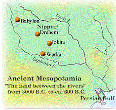 Map of Ancient Mesopotamia