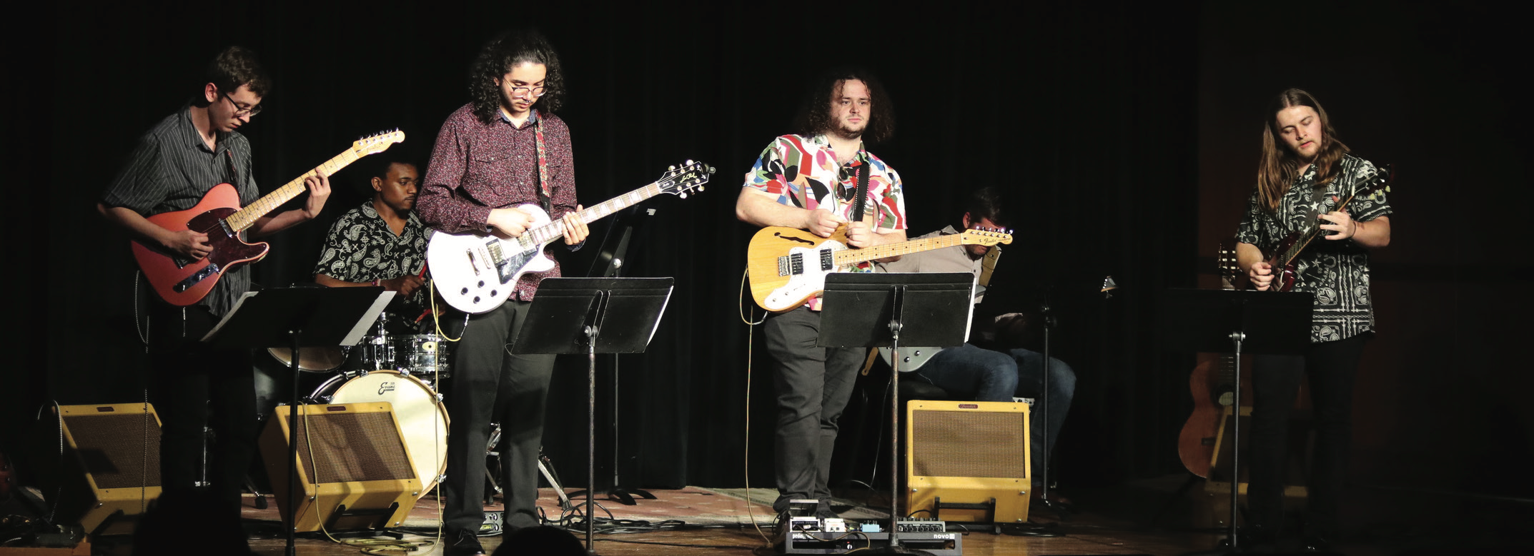 students playing guitar