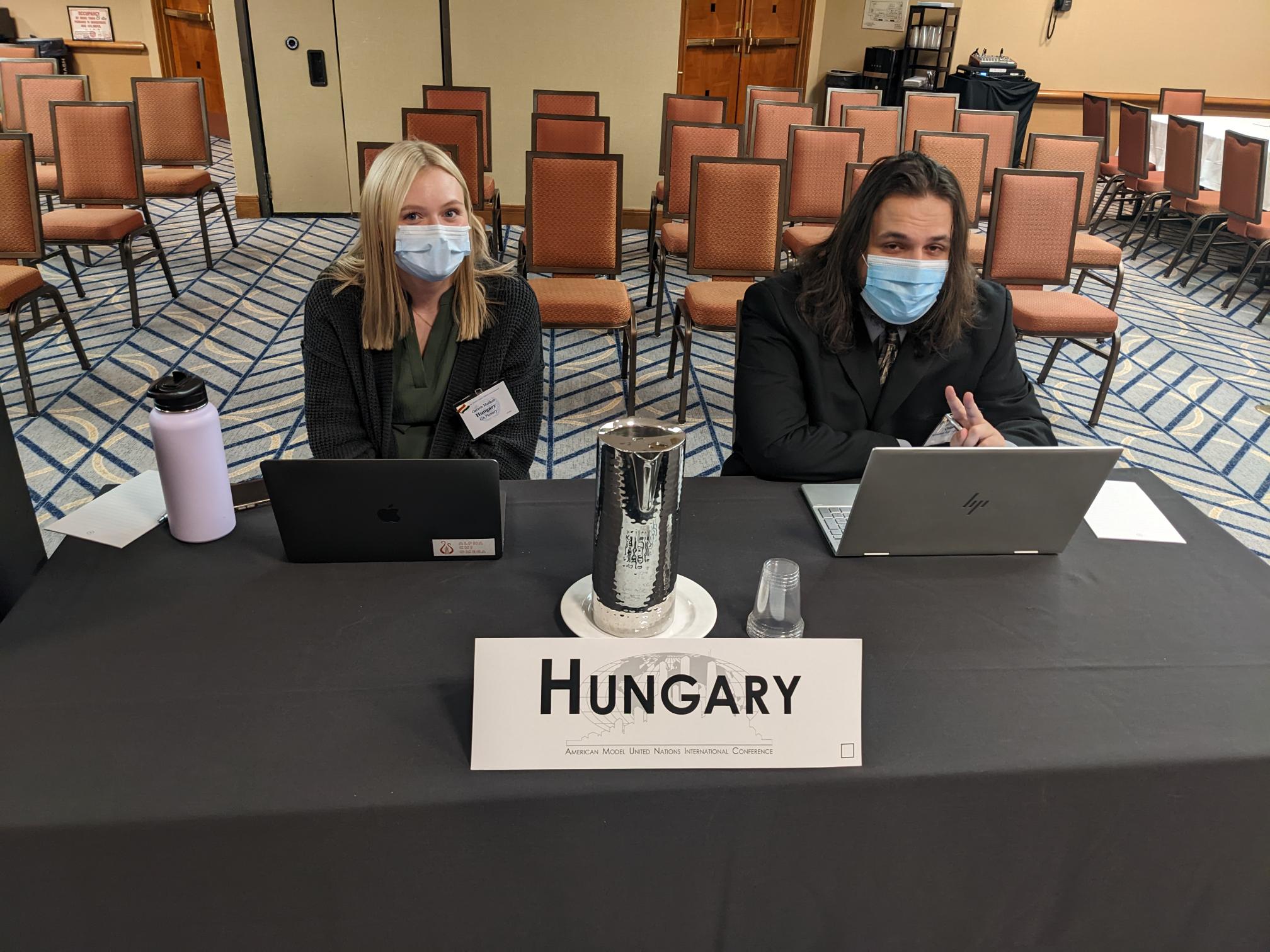 Students at Model UN conference