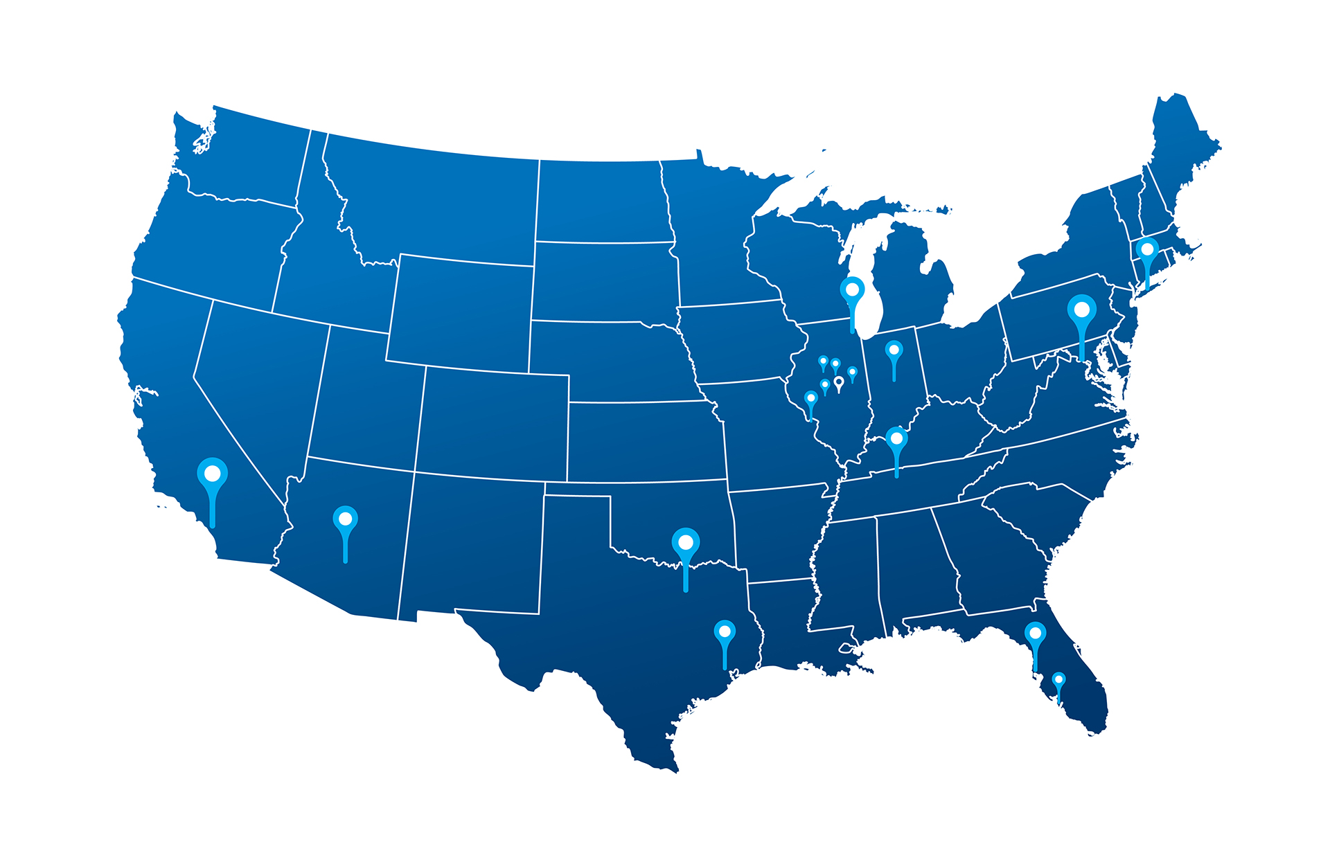 Map of presidential tour