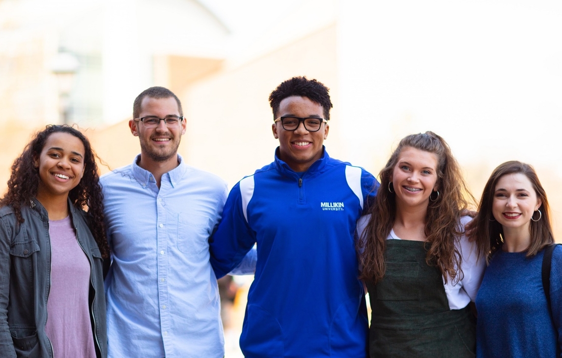 group of students smiling