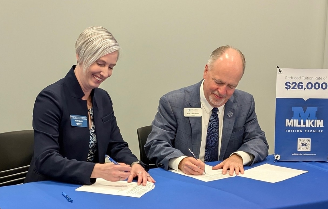 Millikin Heartland Articulation Agreement Signing
