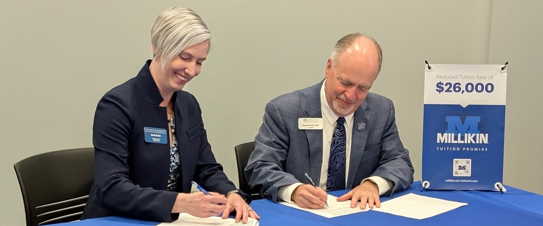 Millikin Heartland Articulation Agreement Signing
