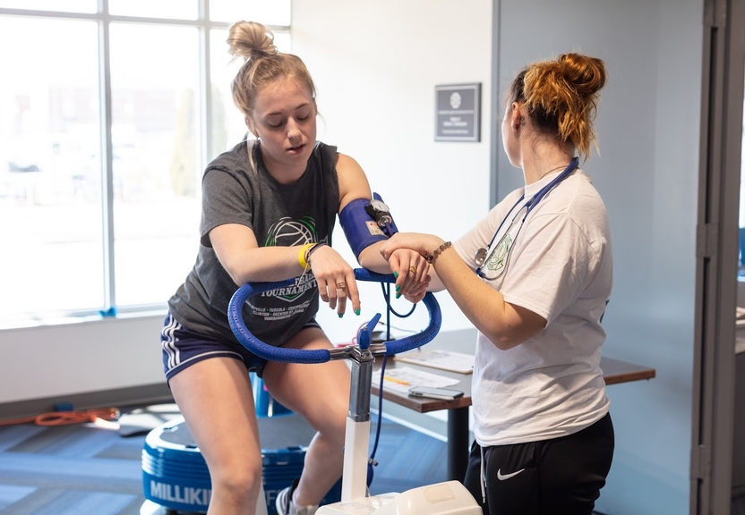 Student Exercising