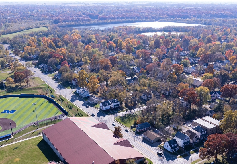 Aerial view of Campus