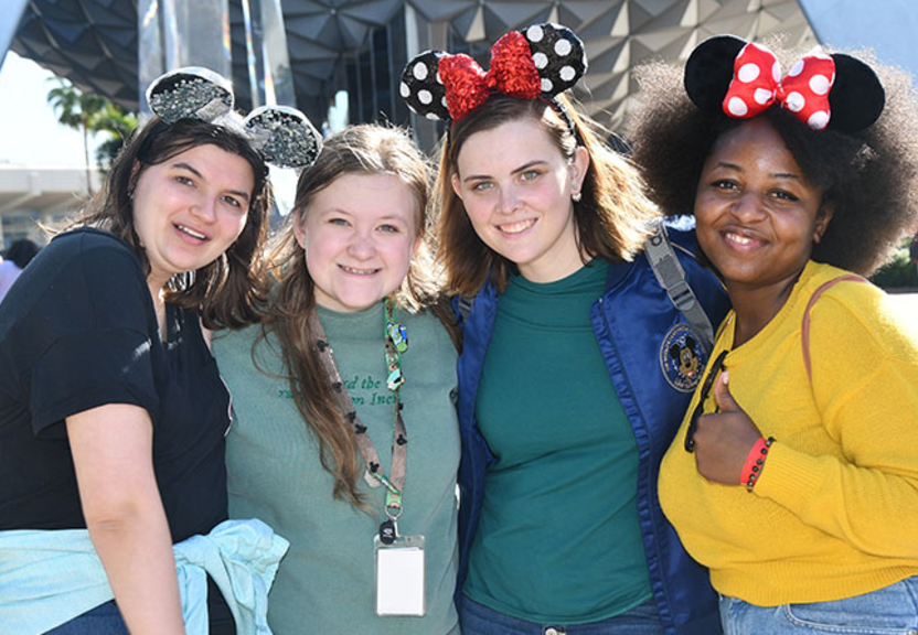 Students at Disney