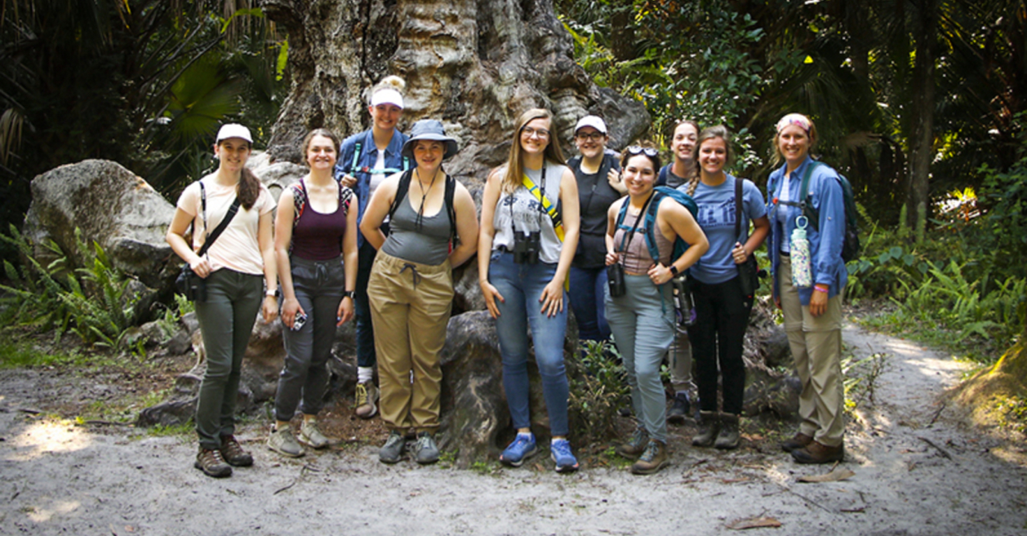 students on trip