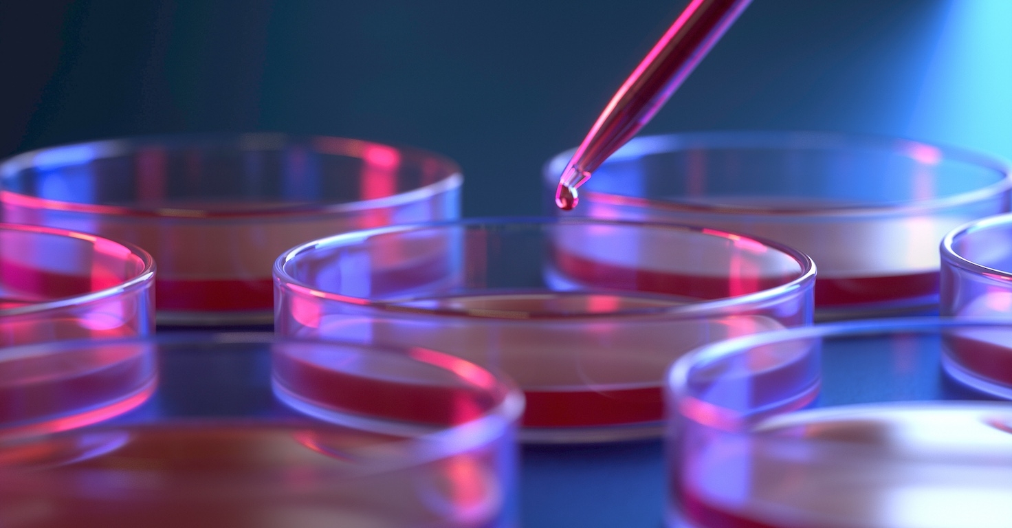 pipette dropping in petri dish