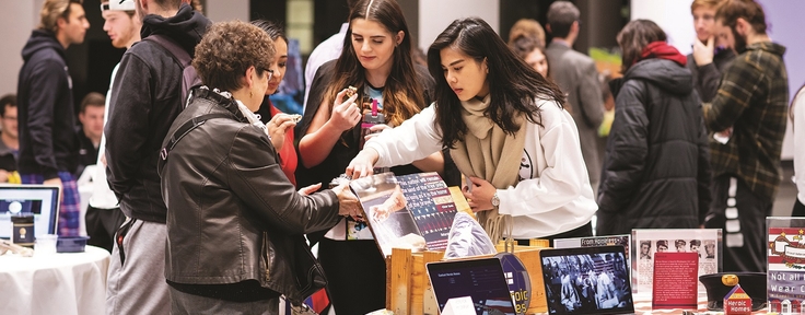 students at expo