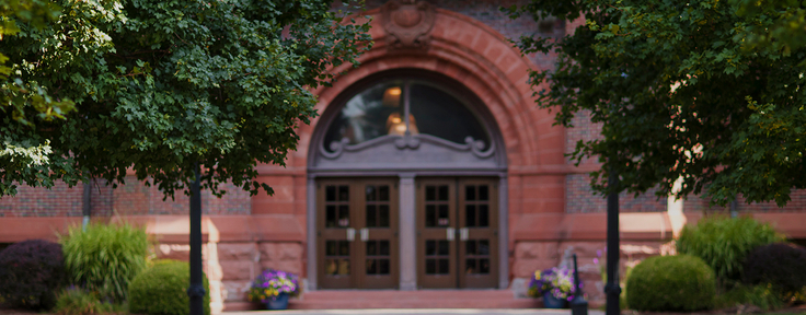 Shilling Hall arched doors