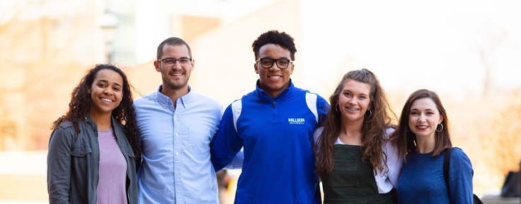 group of students smiling