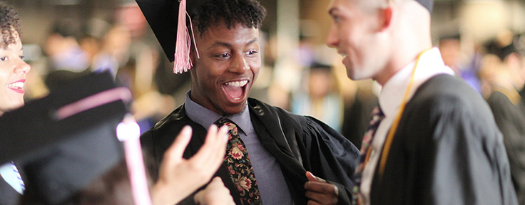 excited student