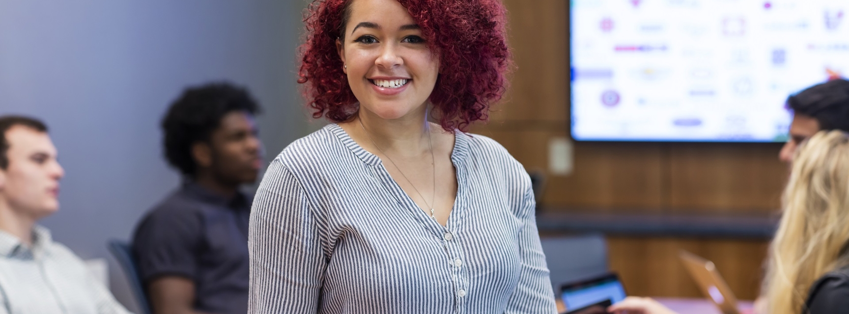 Student smiling