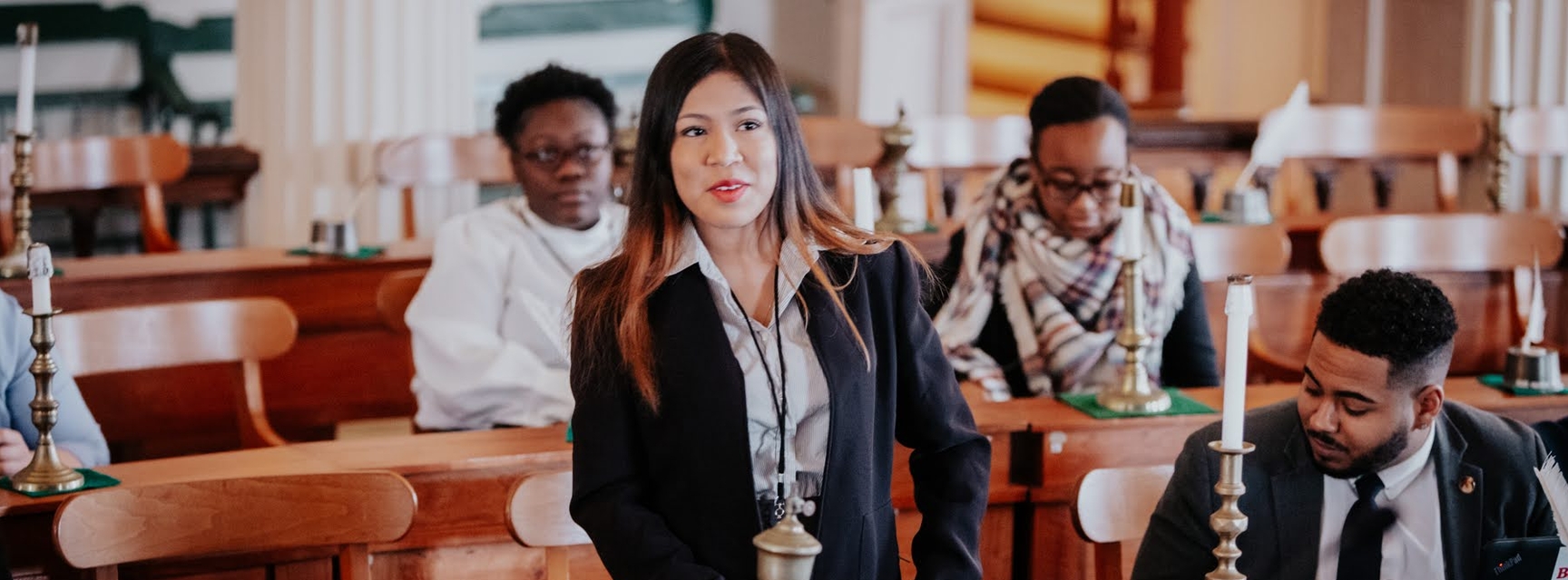 female in courtroom