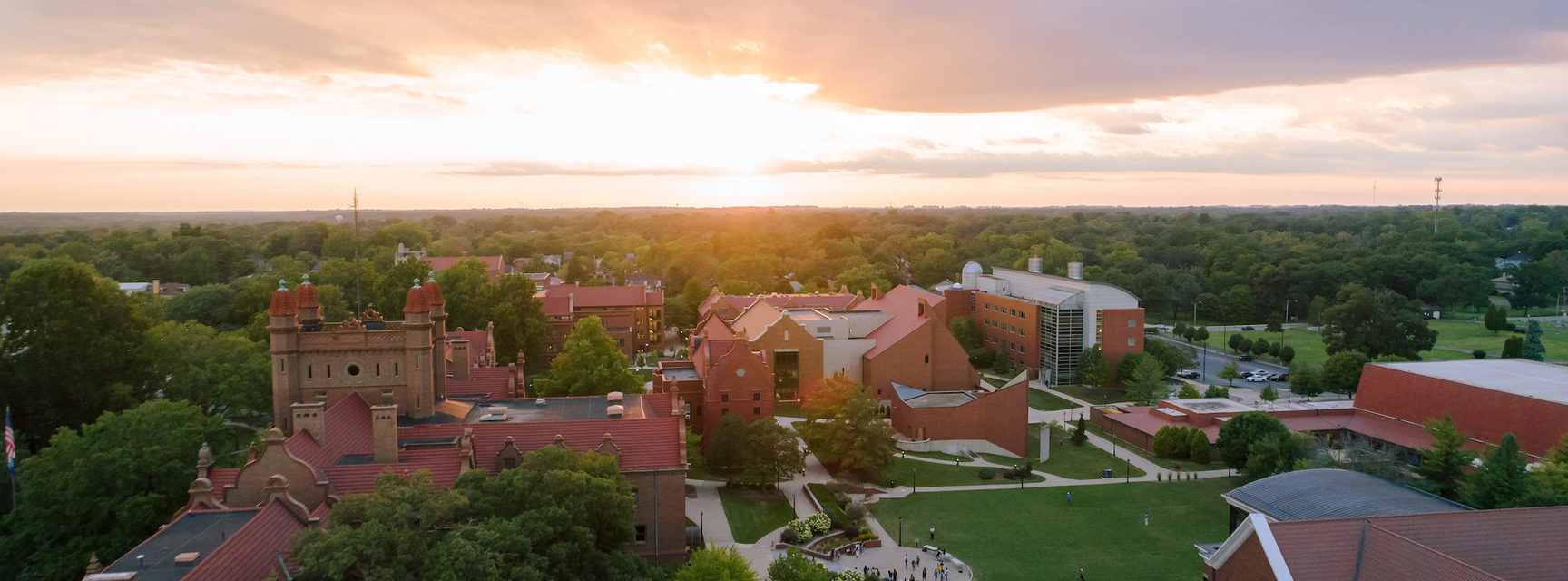 Aerial view of Millikin Campus