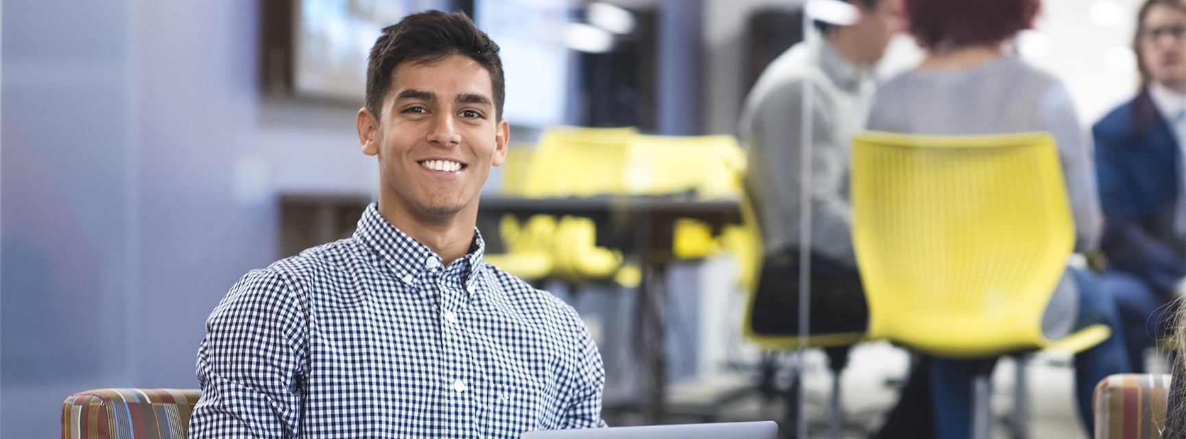 Student smiling