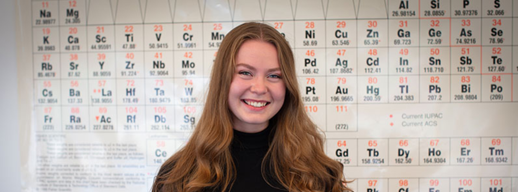 female chemistry student