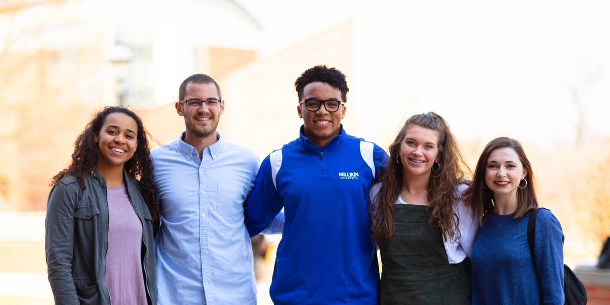 group of students smiling
