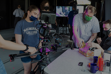 1901 production team using film equipment