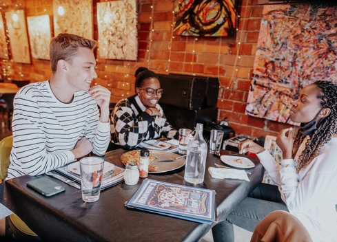 Students dining